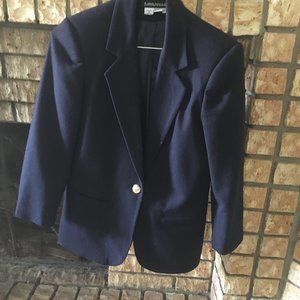 Blue wool blazer